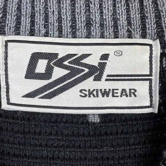 Ossi Skiwear Sweater Adult Large Gray Knit Heavyweight Long Sleeve Pullover Mens - Picture 7 of 10